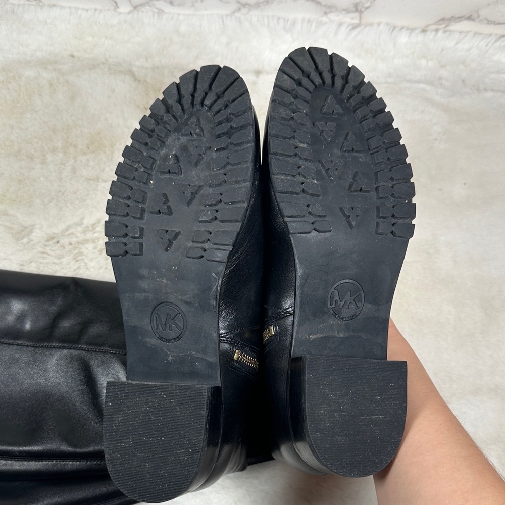 Authentic Michael Kors Joanie Leather Boots Black 7.5W - Gently Used - Picture 5 of 9